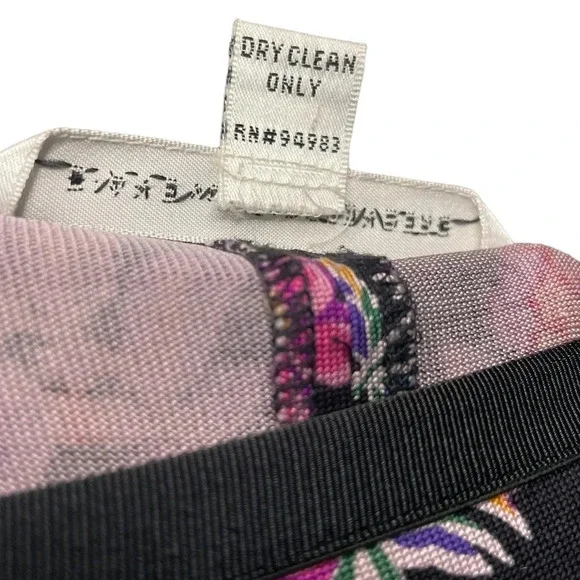 Diane Von Fustenburg Silk Floral Skirt MIDI Size 2 Preppy Summer Travel Spring - Picture 4 of 5